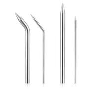 4pcs Baseball Lacing Needle, Handy Glove Shoelace Repair Kit Durable Reliable Leather Lacing Needle Precise Mitt Needle Curved Needles Tool for Softball Baseball Glove Relacing and Repair