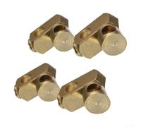 4Pcs Basin Sink Waste Rod Link Connector 5.2mm Brass Replacement Parts for Click Clack Drain Stopper Overflow System Tool-Free Installation