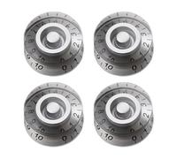 4Pcs Bass Knobs Guitar Knobs Potentiometer Jazzes Knobs Concentric Knobs Bass Effect Button Knobs Control Turning Knobs