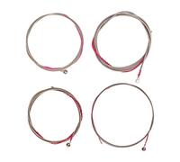 4pcs Bass Strings, Metal Replaceable Guitar Strings Replacement for 4 String Bass Guitar - Durable Steel Material, Easy Installation, Practical Instrument Accessories