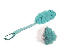 4pcs Bath Sponge Exfoliating Long Handle Nylon Body Cleaner Set | Shower Bath Ball, Bath Mesh Ball Duo, Bathroom Accessories for Hanging on Door or Bathroom Random Color