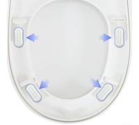 4pcs Bathroom Hardware Toilet Seat Buffer Replacement Bumpers with Strong Adhesion for Secure Toilet Seat Fixing