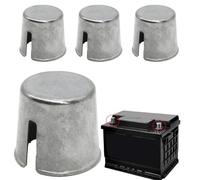 4Pcs Battery Post Repair Shims, Converter Lead Cap Sleeves, Rust-Proof and Wear-Resistant Terminal Covers, Car Battery Terminal Covers for Positive or Negative Posts
