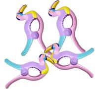 4Pcs Beach Towel Clips for Sun Loungers Non-Slip Sunbed Towel Clips Pool Clips to Keep Your Towel from Blowing Away for Family Daliy Use