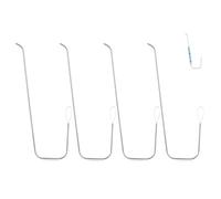 4Pcs Bead Spinner Needles, Clay Bead Spinner Needle, Stainless Steel Curved Beading Needles, Big Eye Curved Beading Needles for Seed Beads, Open Curved Big Eye Beading Needles for DIY Beading Jew