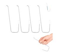 4Pcs Bead Spinner Needles,Clay Bead Spinner Needle Stainless Steel Curved Beading Needles Stainless Steel Big Eye Beading Needle for Seed Beads Open Curved Big Eye Beading Needles