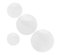 4pcs Beaker Lid PP Plastic Watch Glass, Acid Alkali Resistant | White round Dish Shape, Smooth Burr-free Surface, Lightweight Handling, Custom Fit for Research and Teaching Laboratories