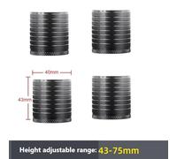 4PCS Bed Table Legs Raised Base Height 4pcs Silicone Aluminum Bed Suitable for Home Enhancing Your Overall Comfort and Peace Multi-Functional Use Versatile in Application (4PCS Black)