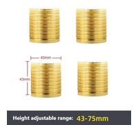 4PCS Bed Table Legs Raised Base Height 4pcs Silicone Aluminum Bed Suitable for Home Enhancing Your Overall Comfort and Peace Multi-Functional Use Versatile in Application (4PCS Gold)