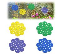 4Pcs Bee Drinking Fountain Petal Shape Mixed Color, Floating Bee Drinker, Colorful Outdoor Garden Drinking Decorations Suitable for butterflies & bees to drink water