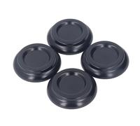 4PCS Beechwood Piano Caster Cups, Non Slip & Anti Noise Pad, Floor Protection with Wide Application for Upright Pianos (Black
