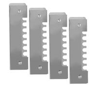 4pcs Beekeeping Entrance Reducer for Langstroth Hive, Metal Silver