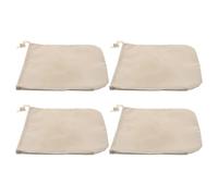 4pcs Beige Car Side Mirror Covers 190t Oxford Cloth | Windproof Wraparound Fit, Elastic Edges and Drawstring Closure, Protects Rearview Mirrors from Ice, Debris and Sunlight