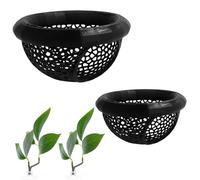 4PCS Betta Fish Accessories, Aquarium Accessories, Fish Tank Essentials for Bettas, Safe Aquatic Black Decor for Freshwater and Saltwate, Betta Hammock with Resting Leaf and Cave Decor