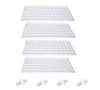 4Pcs Betta Fish Separator Aquarium Plate with Sucker Clips Hermit Crab Shells Crates Aquarium Filter Panel Filtration for Keep Different Fish from the Fight Mixed Breeding