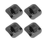 4Pcs Bicycle Brake Buckle, Bicycle Frame Cable Tube Guide Adapter Shifter Black C Cable Clamps with Fixed Seat Kit