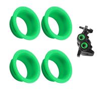 4PCS bicycle brake caliper cover kit, colored cover ring four-piston caliper kit, colored caliper ring set suitable for hydraulic four-piston MT5 MT7 bicycle brakes (Green)