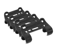 4pcs Bicycle Pump Holder Clip for Frame Mounted Bracket, Black Plastic | Road Cyclists and Bike Commuters, Fast Installation, Pump Accessibility, No Rattling