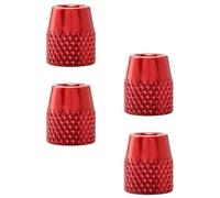 4pcs Bike Brake Block Fixing Nut, Aluminum Alloy, Light Weight Red