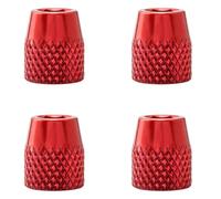 4pcs Bike Brake Block Fixing Nut, Aluminum Alloy, Red, Light Weight