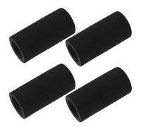 4pcs Bike Co2 Inflator Sleeve for 16g Cartridge, Foam Protective Cover | Textured Black Grip Surface, Snug Anti-slip Fit, Impact Cushioning for Road Cyclists and Home Carbonation