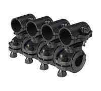 4pcs Bike Flashlight Holder Clip Stand for Cycling, Adjustable ABS | 2 to 3cm Flashlight Fit, Easy Installation, Secure Use, City Commuting and Mountain Biking