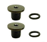 4PCS Bike Hydraulic Brake Bleed Bolt Kit M7 Titanium O-Ring Construction With Sealing Rings Compatible for R7020 R8020 R9120 R9170 Components (Black)