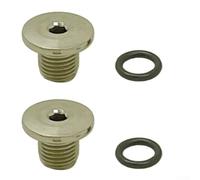 4PCS Bike Hydraulic Brake Bleed Bolt Kit M7 Titanium O-Ring Construction With Sealing Rings Compatible for R7020 R8020 R9120 R9170 Components (Silver)