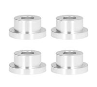 4Pcs Billet Handlebar Riser Bushing, CNC T6 Aluminum Alloy Riser Bushing Set, Solid Replacement for Rubber Bushing with Enhanced Stability, Compatible for FXR FX Models (Silver)