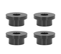 4Pcs Billet Handlebar Riser Bushing, CNC T6 Aluminum Alloy Riser Bushing Set, Solid Replacement for Rubber Bushing with Enhanced Stability, Compatible for FXR FX Models (Black)