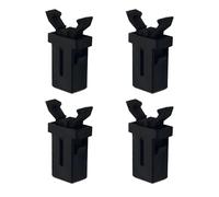 4Pcs Bin Lid Clasps Touch Top Replacement Catch Flexible Universal Clip | Compatible with Brabantia waste bins 3-50L, kitchen trash can storage, glasses cases securing, bendable grip retention