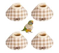 4PCS Bird Collars, Parrot Anti-bite Elizabethan Collar Cone Collar for Lovebird Budgerigar Cockatiel Cockatoo Neck Protection