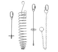4pcs Bird Fruit Vegetable Forks Stainless Steel Food Skewer | Parrot Cage Supply, Hanging Holder for Treats and Produce, Silver Linear Design for Birds and Small Animals