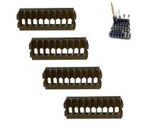 4PCS Bit Holders for Dewalt Tough Case, Drill Bit Holder Compatible with Dewalt Tough Case - Black