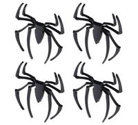 4Pcs Black 3D Spider Emblem Car Sticker Emblems Metal Chrome Badge Decal Ornaments for Car Motocycle Spider Badge Decal Ornaments