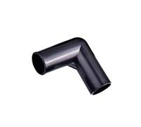 4pcs Black 90 Degree Elbow Fine Hard Pipe, Corrosion-resistant 8/12/16/19mm Rack Joint Corner Plastic Round Tube Directly(19MM)