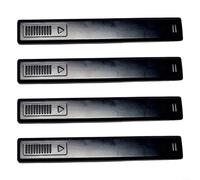 4pcs Black ABS Roof Rack Moulding Clip Covers for Suzuki 2010+, Top Bar Hole Trim Replacement Part 78132-68L01