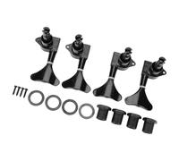 4Pcs Black Bass Sealed Tuning Pegs Tuners Machine Head Knob Bass String Tuning Peg Replacement Part Enduring Machine Head Knobs