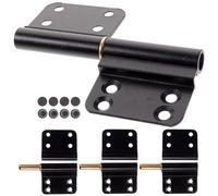 4pcs Black Bathroom Door Hinges Aluminium Alloy Heavy Duty Door Hinge