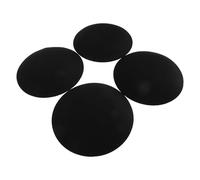 4pcs Black Cloth Velvet Fascinator Base Round Millinery Supplies Hat Base for Headpiece Creation Resisting Deformation for Wedding Accessories