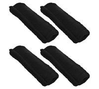 4pcs Black Cotton Billiard Cue Shaft Cleaning Cloth for Smooth Strokes | Table-safe Softness, for Cue Case Upkeep, Billiard Room Use, Tournaments, Competitive Players