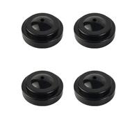 4Pcs Black Desk Flag Holders, 1 Hole Plastic Mini Flag Holder Round Base Miniature Flag Stands for Home Office Conference Desktop Display Decor