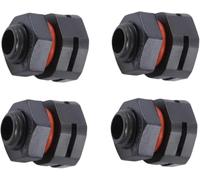 4Pcs Black Dustproof Waterproof IP68 Breather Screw Air Vent, M12x1.5 Pressure Reducing Valve, Lighting Breather Plug for Moisture and Pressure Control Venting Screw for Outdoor Electrical Enclosures