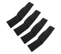 4pcs Black Felt Hammock Strap Protective Cover for Tie down Straps