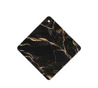 4pcs Black Gold Marble Car Aroma Diffuser Square Hanging Fragrance Tablet Car Interior Decoration Closet Shoe Closet Fragrance Freshener