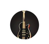 4pcs Black Guitar Car Aroma Diffuser Round Shape Hanging Fragrance Tablet Car Interior Decoration Closet Shoe Closet Fragrance Freshener