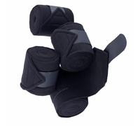 4Pcs Black Horse Bandages Leg Wraps, 12cm Equestrian Leg Wraps Stable Bangages for Horse/Pony Lightweight Breathable