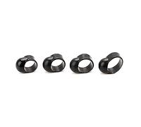 4Pcs Black Knocking Finger Sleeves Steel Tongue Drum Pick Drumstick Holders Tool Easy to Play Silicone Knocking Sleeves