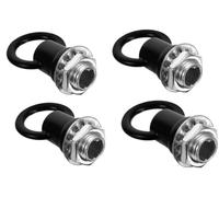 4Pcs Black Light Fixture Hooks Ring Nuts,Eye Nuts Lamp Nuts Lifting Ring Nuts M10 Thread Lamp Female Loop Holder Black Ring Hanging Light Ring Luminaire