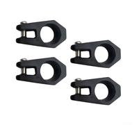 4pcs Black Nylon Boat Deck for Bimini Top Eye End 19mm/23mm/25mm Marine Hardware Accessory Set for Secure Attachment and Performance on Yacht and Sailing Vessels(3/4inch)